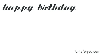 Tiffanys font – Happy Birthday Fonts